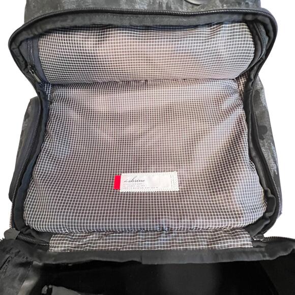 The Shrine Sneaker Daypack Backpack Black Camo Jacquard Laptop Storage - Picture 10 of 16